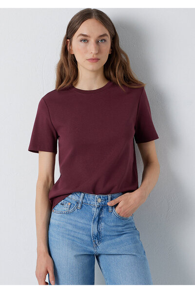 Mavi Burgundy Basic T-Shirt Semi Slim Fit 1612916-70396