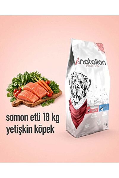 Anatolian Premium Somonlu Orta ve Büyük Irk Yetişkin Köpek Maması 18 kg