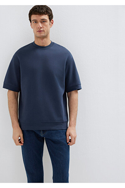 Mavi Crew Neck Navy Blue T-Shirt Loose Fit / Relaxed Fit 0611614-70490
