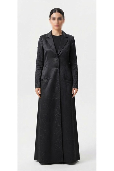 Generic Brand Black Jacquard Formal Blazer