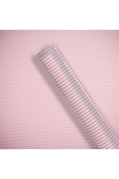 OEM Hartie Ambalat Roz cu Dungi 150x70cm - Ambalaj Fete, Produse Petrecere