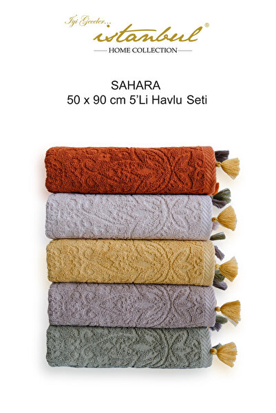 İyi Geceler İstanbul Sahara 50X90Cm 5-Piece Towel Set