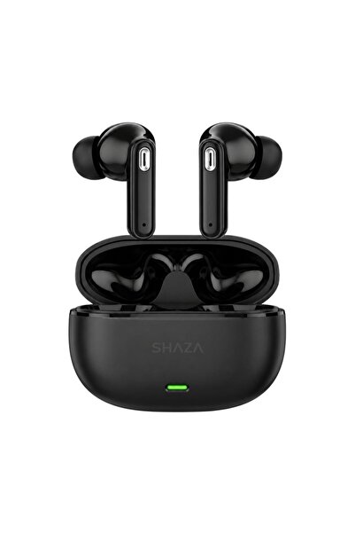 shaza S Sound 8 Gürültü Azaltma Enc 4 Mikrofonlu Bluetooth 5.3 Tws Kulaklık Siyah