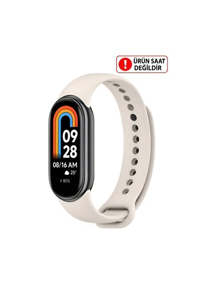Dexmon Xiaomi Mi Band 8 Mi Band 9 Mi Band 10 Uyumlu Silikon Kordon Kayış Meta...