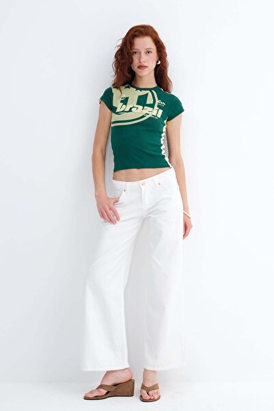 Addax Wide Leg Jean Pants Pn10030