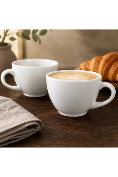HanBazari Paris İkili Latte Fincanı Seti - Paris Sabahı