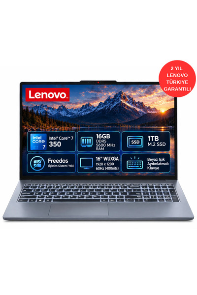 LENOVO Ideapad Slim 3 16IWC11 83RS003STR Intel Core 7 350 16GB 1TB SSD Freedo...