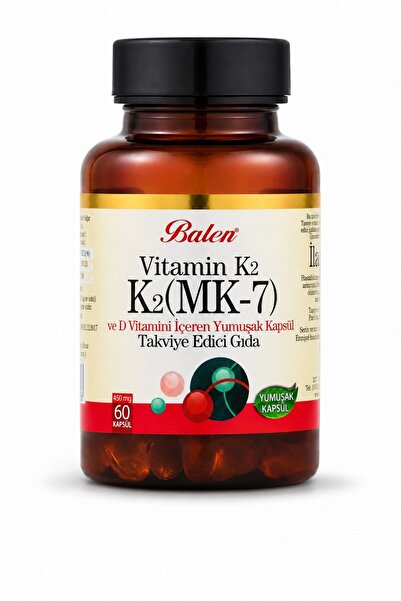 Balen VİTAMİN K2 (MK-7) D3 450 mg *60 kapsül