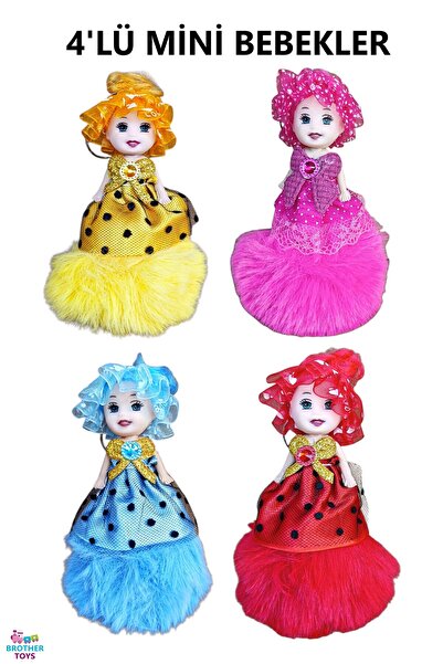 Brother Toys 4 Adet Mini Bebek Oyuncak Mini Kardeş Bebekler