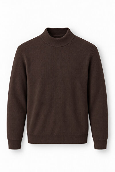 Valiberta Peck Half Turtleneck Thessaloniki Gestrickter Herrenpullover - Braun