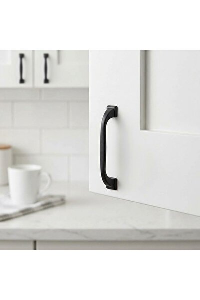 Yc Dekor Mâner negru Roma de 128 mm, mobilier de bucătărie de lux, mâner sert...