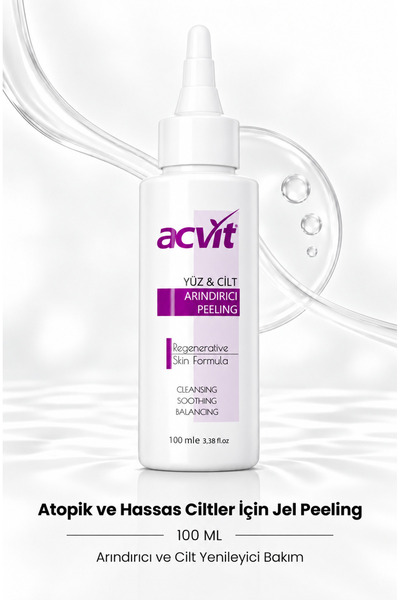 Acvit Atopik ve Hassas Ciltler İçin Jel Peeling 100 ML | Arındırıcı ve Cilt Y...