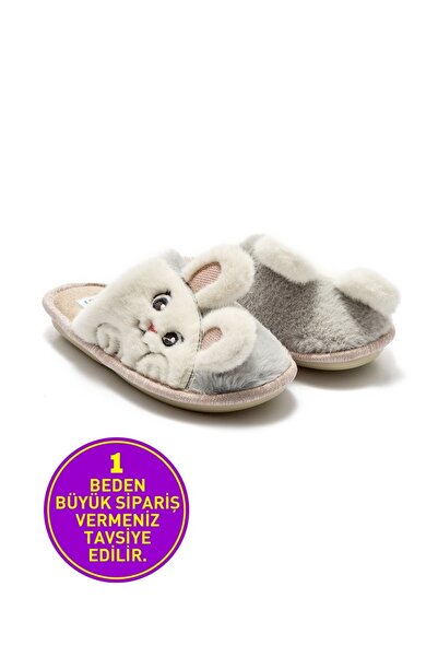 Twigy Vipul Çocuk Ev Terliği Gri 30/35