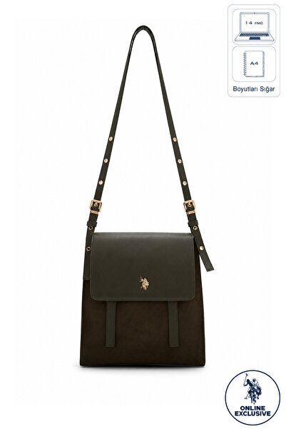 U.S. Polo Assn. Khaki Women's Shoulder Bag Us26802 Online Exclusive