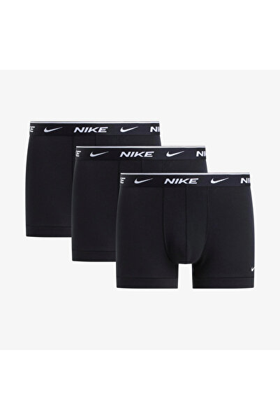 Nike Erkek Marka Logolu Günlük Kullanıma Uygun Siyah Boxer