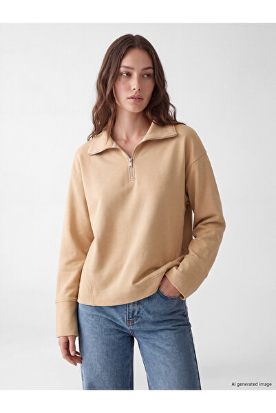 LC Waikiki Two Mt Shop Quality Lcw Modest Beige Interlock Plain Standard & Re...