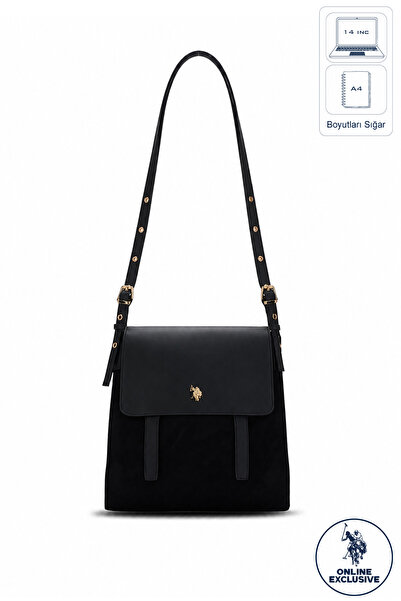 U.S. Polo Assn. Black Women's Shoulder Bag Us26802 Online Exclusive