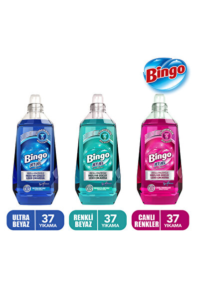 Bingo Jet Jel Ultra Beyaz 1480 mlx1 + Renkli&Beyaz 1480 mlx1 + Canlı Renkler ...