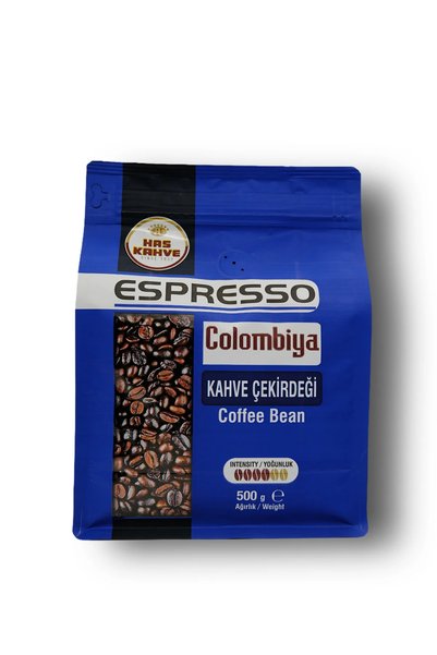 Has Kahve 1. Quality Espresso Colombia Coffee Bean 500 Gr