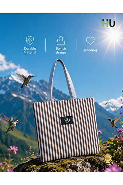 HU HAPPY USER HU Zebra Pattern Fashion Handbag – Stylish Women's Shoulder Bag with Durable Material, Trendy Design & Spacious Storage for Daily Use, Shopping & Travel