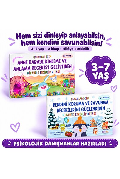 kitza yayınları 3-7 YAŞ ÇOCUKLAR İÇİN ANNE BABAYI DİNLEMEYİ VE KENDİNİ SAVUNM...