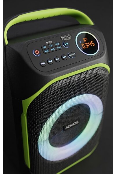 ADMOS Track32 Extra Bass 40W RGB LED Illuminated Wireless TWS Portable Karaoke Bluetooth Party Speaker + Microphone