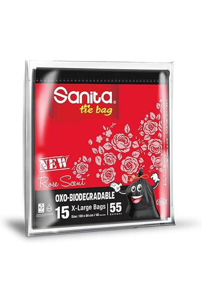 Sanita Club أكياس سانيتا للتغليف 55 جالون 15 كيسًا