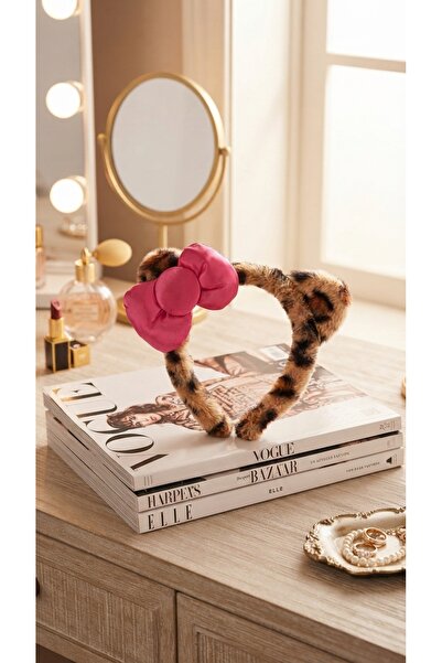 Kidyco.Store 🐆   Pink Bow Leopard Patterned Children's Crown