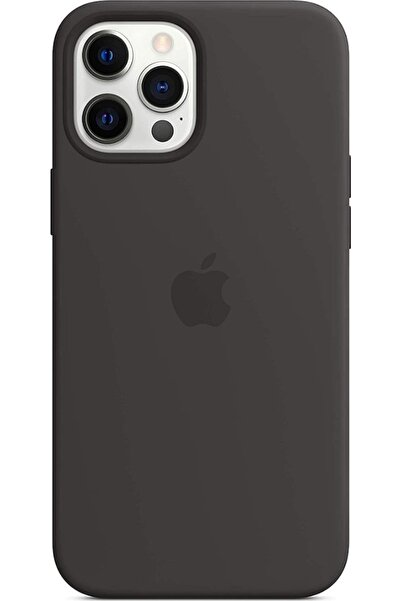 Apple iPhone 12 Pro Max Γκρι Σκούρο Θήκη Σιλικόνης