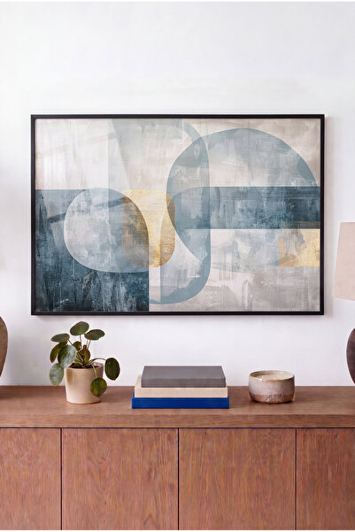 Zevahir Mobilya Dekorasyon Horizontal Glass Table with Layered Intersection C...