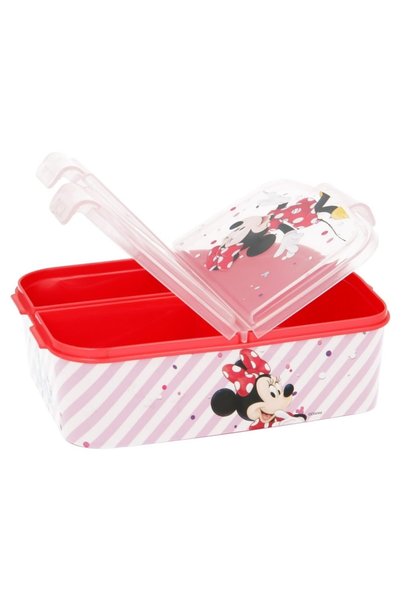 Minnie Mouse multi-compartment rectangular sandwich box, Electric Doll, 19.5x...