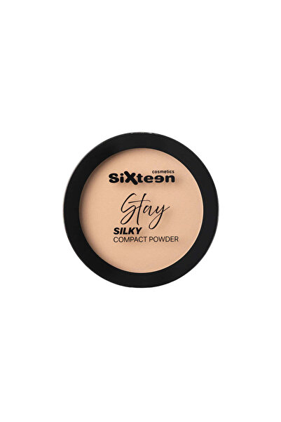 SIXTEEN Συμπαγής Πούδρα Stay Silky #101 Παγωτό Βανίλιας