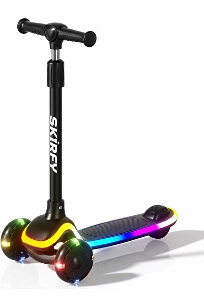 Generic Skirfy Kick Scooter for Kids Ages 3-5, LED Lighted Wheels and 3 Adjus...