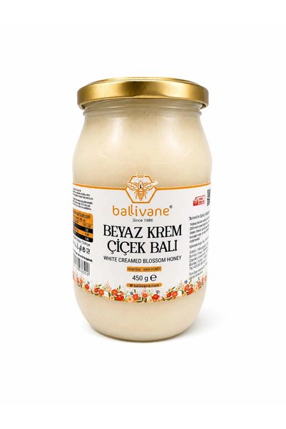 Ballivane Artvin,Ardanuç- ORGANİK Beyaz Krem Çiçek Balı 450 gr.