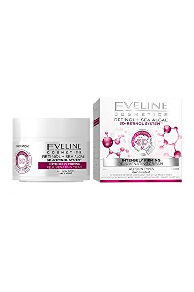 Eveline Cosmetics Дневен/Нощен крем против бръчки Ретинол + Морски водорасли ...