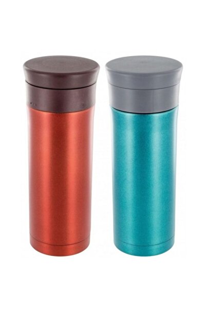 Highlander Θερμός Κούπα Thermal Mug 500ml Aqua-Orange Πορτοκαλί