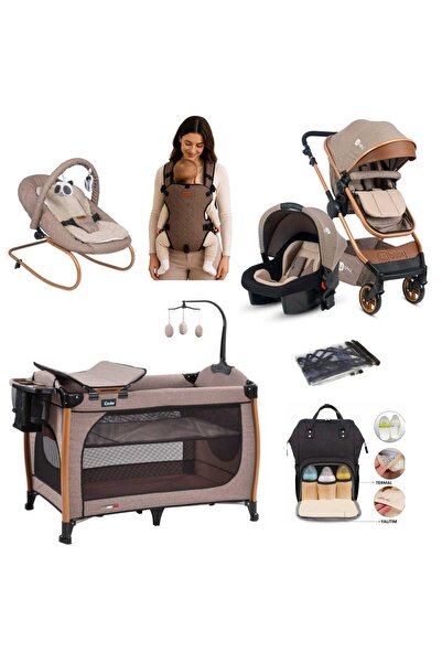 4KİDS Yeni Doğan Set Travel Sistem Bebek Arabası Park Beşik Oyun Parkı Anakucağı Kanguru Çanta Bebek Takım Ful Set