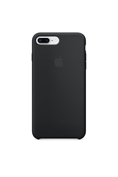 Apple iPhone 7/8 Plus Μαύρη Θήκη Σιλικόνης