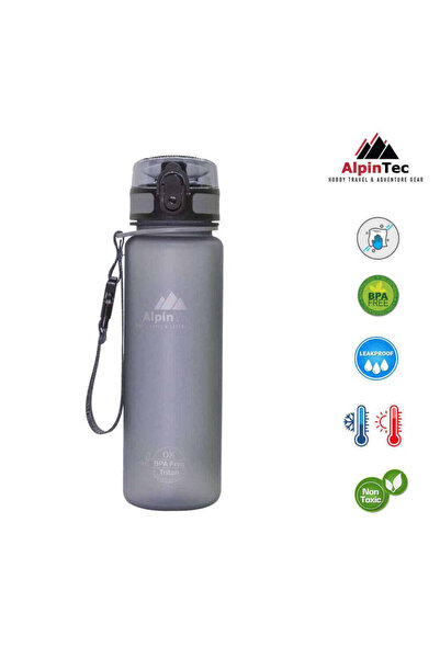 AlpinTec Μπουκάλι Νερού Γκρι 500ml Χωρίς BPA
