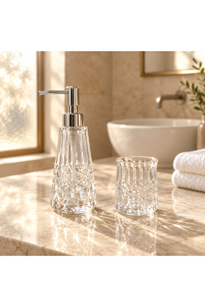 English Home Mare Cam 2-Piece Transparent Bathroom Set