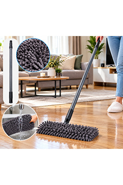 Generic Brand 40 cm microfiber flat mop with handle – efficient cleaning for ...
