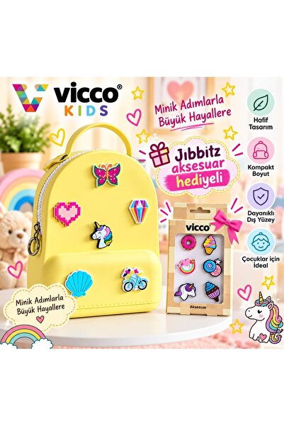 Vicco MİNİ BEBE&ÇOCUK SIRT ÇANTASI *** JIBBITZ AKSESUAR HEDİYELİ***