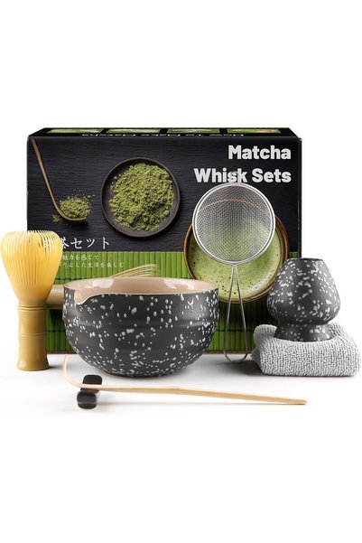Generic 7Pcs Matcha Set,Matcha Tea for Making Breakfast/Latte,Whisk Set and B...