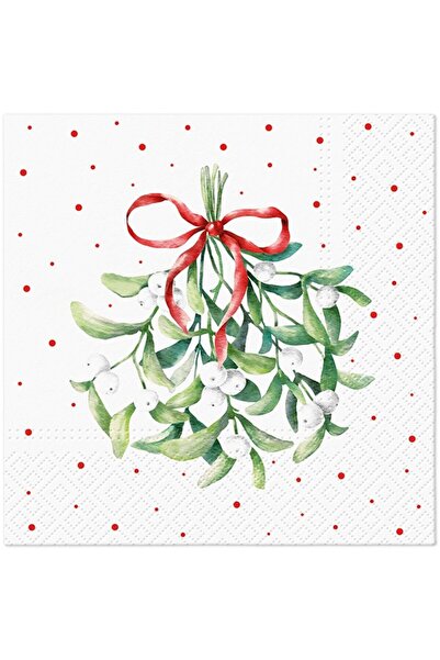 DecoDepot Table napkins, 33x33 cm, Mistletoe Magic