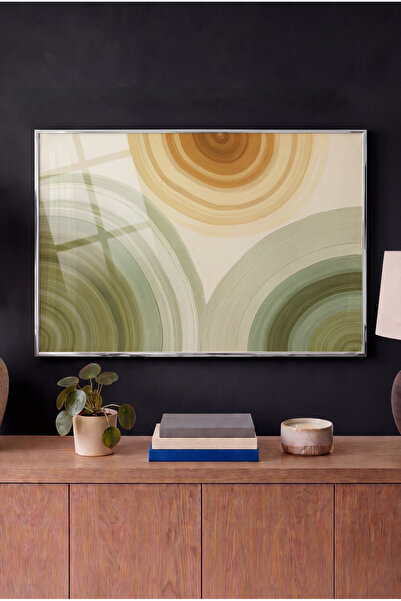 Zevahir Mobilya Dekorasyon Botanical Cycles Themed Horizontal Glass Painting ...