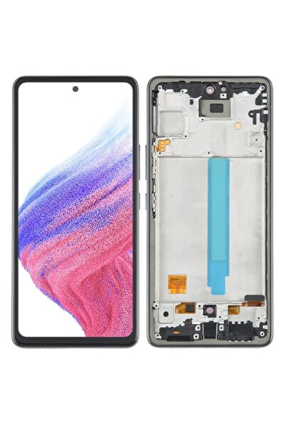 Tradebit Display pentru Samsung Galaxy A53 5G (SM-A536), OLED, cu ramă, Negru...
