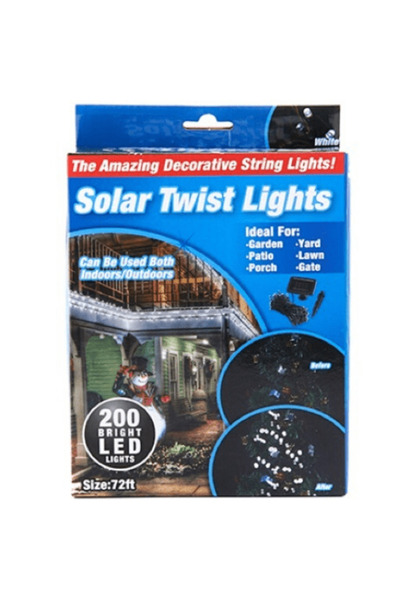 TEKNO 200 Φωτεινά LED Ηλιακά Στριφτά Φωτάκια Σειράς Ιδανικά για Χριστουγεννιά...