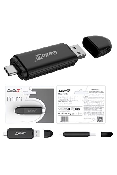 carlinkit Adaptor USB wireless Mini SE Apple CarPlay pentru mașină