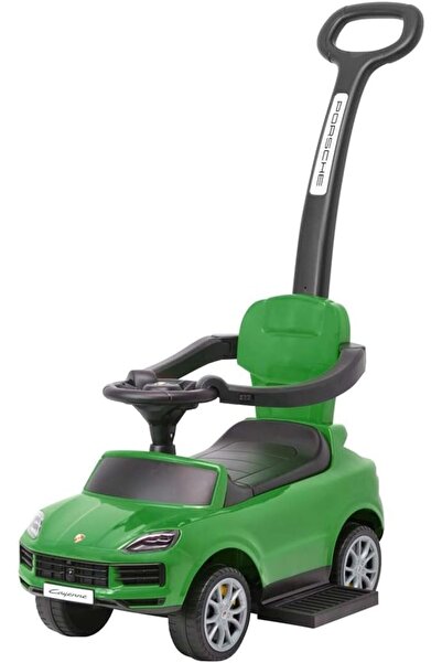 Porsche Cayenne Ride-On Car with Push Handle, Green