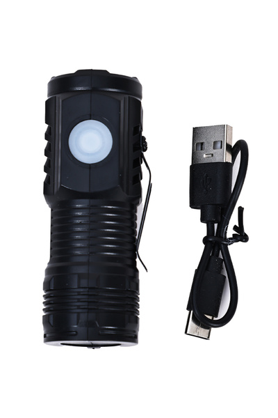 Lawazim مجموعة من 3 مصابيح LED صغيرة - 3 مشاعل LED محمولة قابلة لإعادة الشحن عبر USB-C مع مشابك جيب